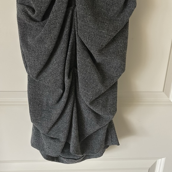 NWT Nicole Miller grey ruched sheath dress 4 - Picture 11 of 11